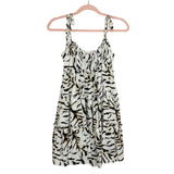 Buddy Love White/Brown/Black Animal Print Tie Strap Dress- Size S
