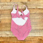 Pink Desert Summer Gingham Tie Front and Back Padded One Piece- Size XL (sold out online, see notes)