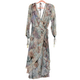 We Are Kindred Winnie Split Sleeve Wrap Dress- Size US 4