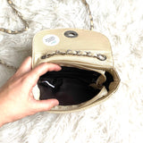 No Brand Leather Chain Strap Quilted Crossbody (see notes)