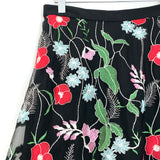 Eva Franco Anthropologie Black Embroidered Skirt NWT- Size 6