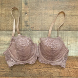 Thirdlove Taupe 24/7 Lace Blaconette Bra- Size 32B 1/2