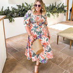 H&M Floral Print Button Skirt- Size 12 (We have matching top)