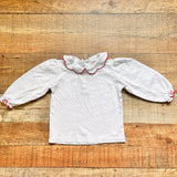 The Beaufort Bonnet Company White with Red Polka Dots Top- Size 2T (see notes)