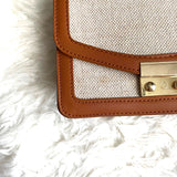 No Brand Leather Crossbody with Shoulder Strap