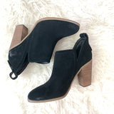 Vince Camuto Black Suede Booties- Size 8