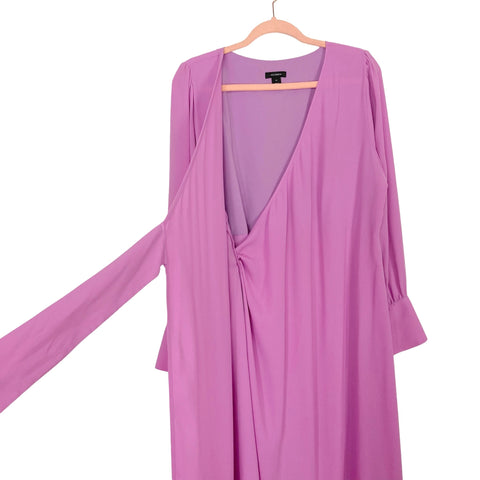 Halogen Purple Pink Long Sleeve Wrap Dress- Size M (~10/12) The Saved Collection Halogen Purple Pink Long Sleeve Wrap Dress- Size M (~10/12) The Saved Collection