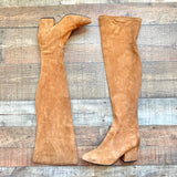 Vero Cuoio Brown Over the Knee Suede Boots- Size ~7 (see notes)