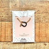 Treasure Jewels Black Charm Necklace NWT