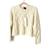 Lumiere Cream Cropped Sweater NWT- Size M