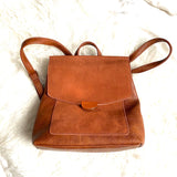 Moda Luxe Genuine Suede and Faux Leather Backpack (like new condition. Sold out online)