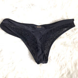 Body Glove Black Lace Bikini Bottom- Size S (BOTTOMS ONLY)