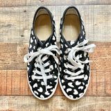 Ann Taylor Animal Print Leather Upper Calf Hair Sneakers- Size 6