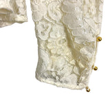 No Brand Ivory Lace with Tan Cami and Tie Back Top- Size ~S (see notes)