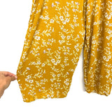 Pink Blush Mustard Floral Jumpsuit- Size M