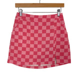 Le Lis Collection Billie Pink Checkered Skirt NWT- Size S