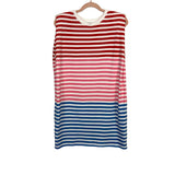 LOFT Striped Shoulder Padded Muscle Tee Dress- Size S Petite  (sold out online)
