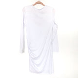 BTFBM White Ruched Bodycon Dress NWT- Size S