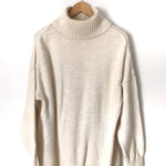 Topshop Cream Turtleneck Sweater Dress- Size 8 (see notes)