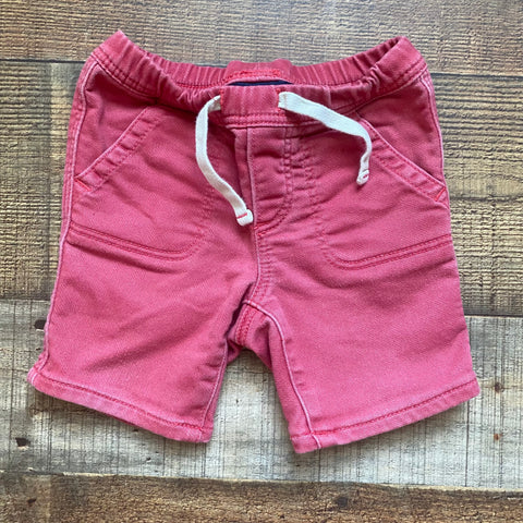 Gap Denim Red Faux Draw String Shorts- Size 3-6M