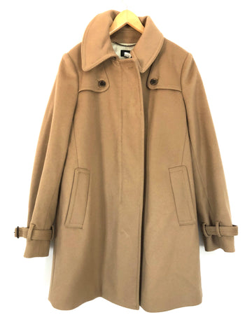 J Crew Wool Carmel/Tan Zip Coat- Size 10