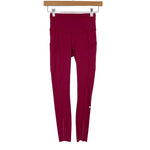 Lululemon Berry Side Pocket Reflective Dot Leggings- Size 2 (Inseam 25.5”)