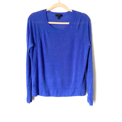 J.Crew Blue Light Knit Sweater- Size S