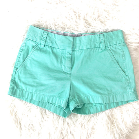 J Crew Teal Chino Shorts- Size 00