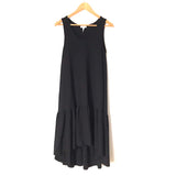 Leith Black Drop Waist High/Low Dress- Size XS