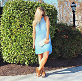 Maurices Embroidered Chambray Shift Dress- Size ~S