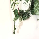 Do Everything in Love Palm Print Kimono with Tassels
