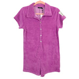 Boohoo Lilac Terry Cloth Romper NWT- Size M