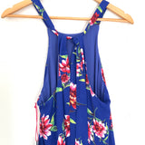 Gibson Blue Floral Halter Swing Dress NWT- Size XS