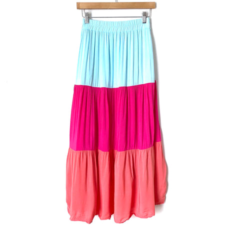Gibson “Paradise” Colorblock Maxi Skirt- Size PXXS (see notes)