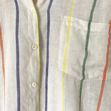 Alex Mill Striped Linen Button Up Top- Size L (see notes)