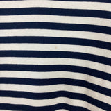 Pomander Place Navy/White Striped T-Shirt Dress- Size XL (see notes)
