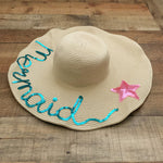 Two Baked Buns Mermaid Straw Hat NWT