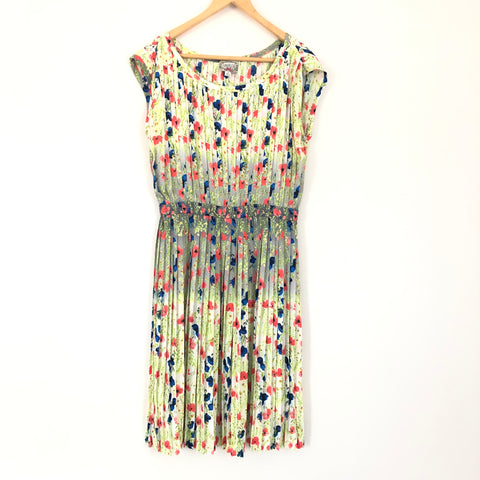 Baraschi Floral Pleated Dress- Size S