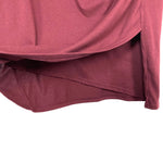 Leith Maroon Ruched Side Wrap Hem Dress- Size XXL