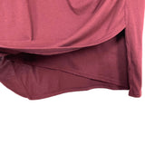 Leith Maroon Ruched Side Wrap Hem Dress- Size XXL
