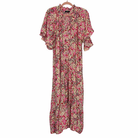 GiGio Pink and Red Floral Dress- Size S