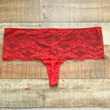 Cacique Red Lace Thong Underwear NWT- Size 14/16 (We have matching bra)