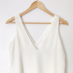 Leith Ivory V Neck Top NWT- Size XS