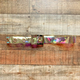 No Brand Iridescent with Gold Buckle See Through Belt- Size ~S (see notes)