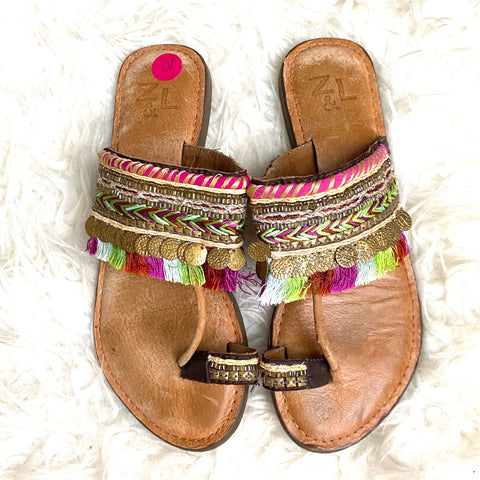 Z&L Colorful Tassel and Beaded Sandals- Size 37
