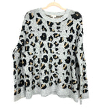 Hem & Thread Grey Animal Print Sweater- Size S/M