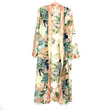 Stars Above Pink Floral Print Robe- Size M/L