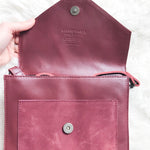Fashionable Burgundy Crossbody Bag