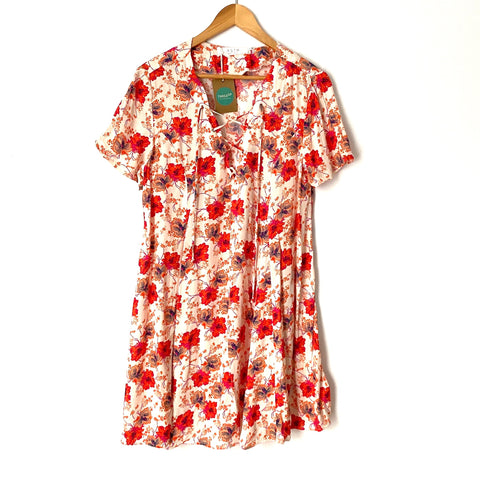 ASTR Floral Lace Up Tent Dress- Size M