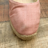 Soludos Soft Pink Classic 3.5" Wedge- Size 8.5 (See Notes)